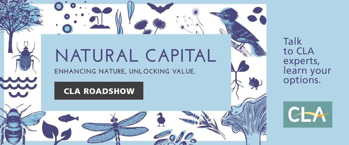 We'll be hosting 3 <a href="/CLAtweets/">Country Land & Business Assn</a> Natural Capital Roadshow events this November in Gloucestershire, Somerset &amp; Cornwall. It's a chance to hear from experts about the range of current &amp; future income sources for sustainable farming. Full details can be found at members.cla.org.uk/MY-CLA/Events