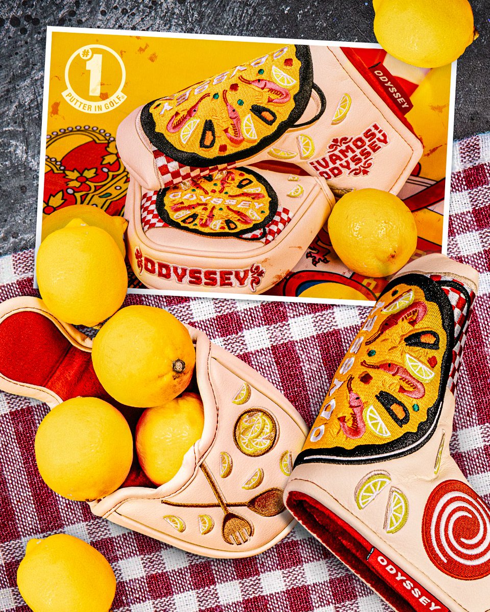 🥘 Headcover Giveaway! 🍋 To celebrate this week's Open de España in Madrid, we're giving you a chance to win a pair of these limited-edition Spanish-themed headcovers. 🇪🇸 To ENTER, simply: ❤️ REPOST 👉 FOLLOW @OdysseyGolfTour Buena suerte! 🤞 #Odyssey | #1PutterInGolf