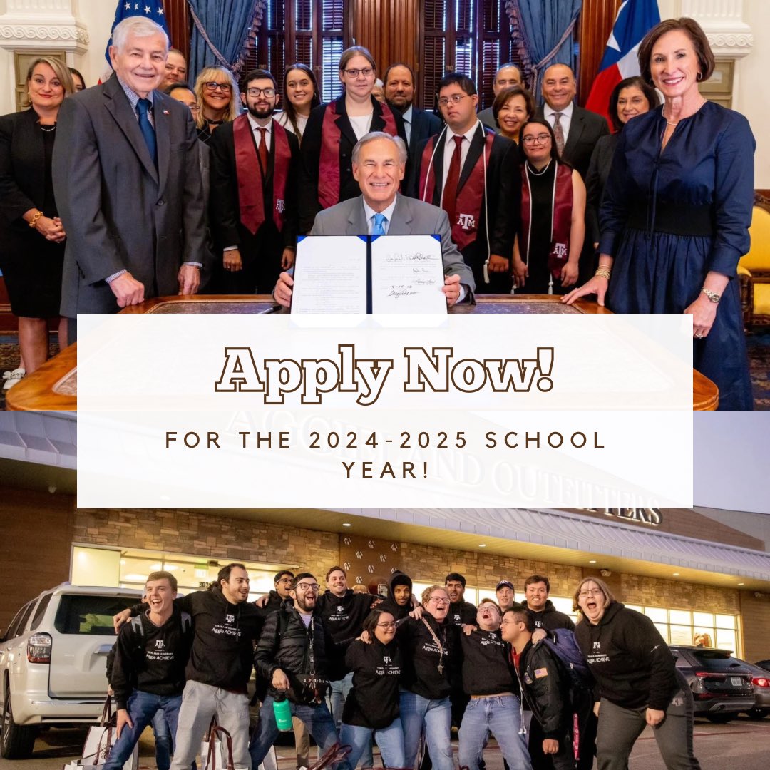 We are now accepting applications for the 2024-2025 school year! Applications will be open until December 1st. Apply here ➡️ tamucehd.qualtrics.com/jfe/form/SV_0U…