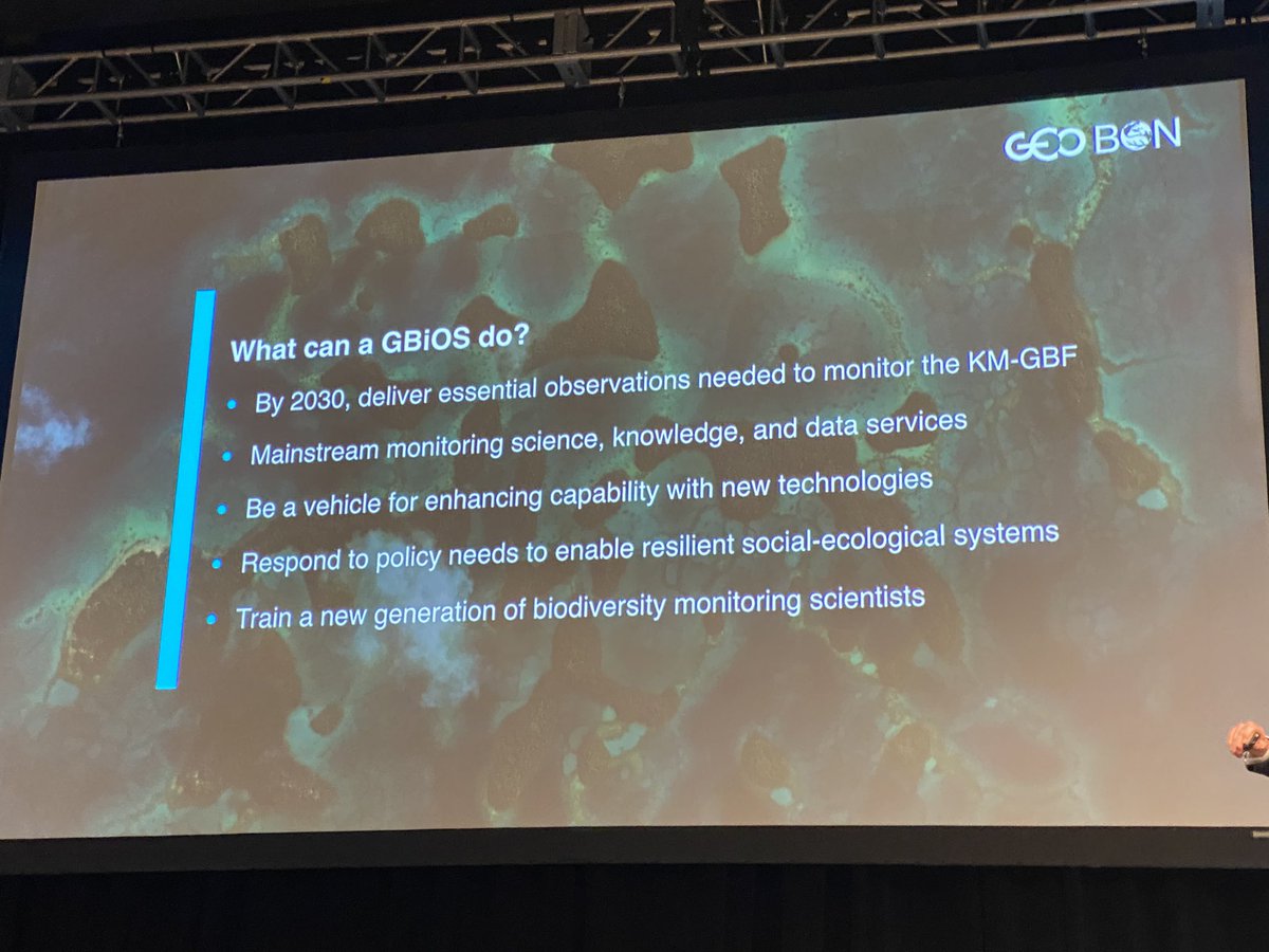 la_Venturini's tweet photo. Powerful presentation by Andy Gonzalez, @GEOBON_org co-chair, illustrating how a Global Biodiversity Observing System #GBiOS will deliver essential observations needed to monitor the CBD #KMGBF @UNBiodiversity
Much like a #GCOS for biodiversity 🌍🌱🪷
#GEOBONconf2023 https://t.co/irp1miowOt