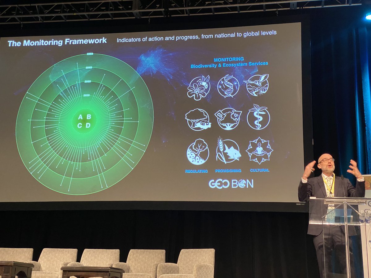 la_Venturini's tweet photo. Powerful presentation by Andy Gonzalez, @GEOBON_org co-chair, illustrating how a Global Biodiversity Observing System #GBiOS will deliver essential observations needed to monitor the CBD #KMGBF @UNBiodiversity
Much like a #GCOS for biodiversity 🌍🌱🪷
#GEOBONconf2023 https://t.co/irp1miowOt