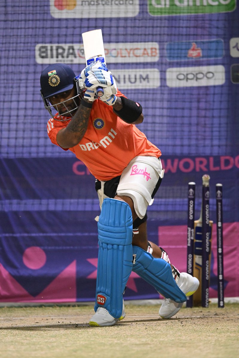 BCCI's tweet photo. 📸📸 Snippets from #TeamIndia's optional Training session ahead of their game against Afghanistan tomorrow in Delhi 🏟️👌👌

#CWC23 | #INDvAFG https://t.co/oCM5nWmTFm