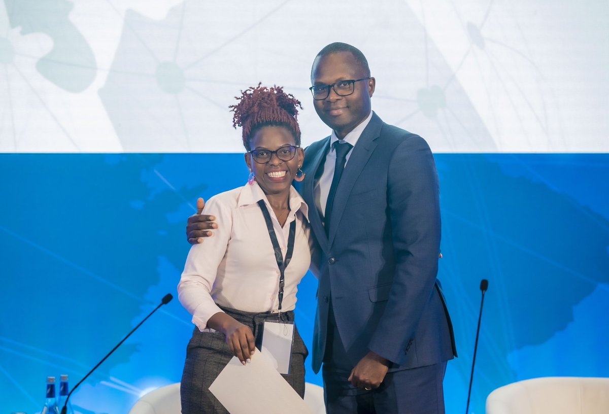 RwandaSpace's tweet photo. Updates from our conference: #Rwanda-n students who worked on the Rideshare project, dvlping algorithms that will be used in EO, born out of RSA &amp; Star Vision partnership, have been recognized for advancing data-driven decision-making &amp; SDGs.

#wcw2023 #SDG11 https://t.co/nm4U5hM6cz
