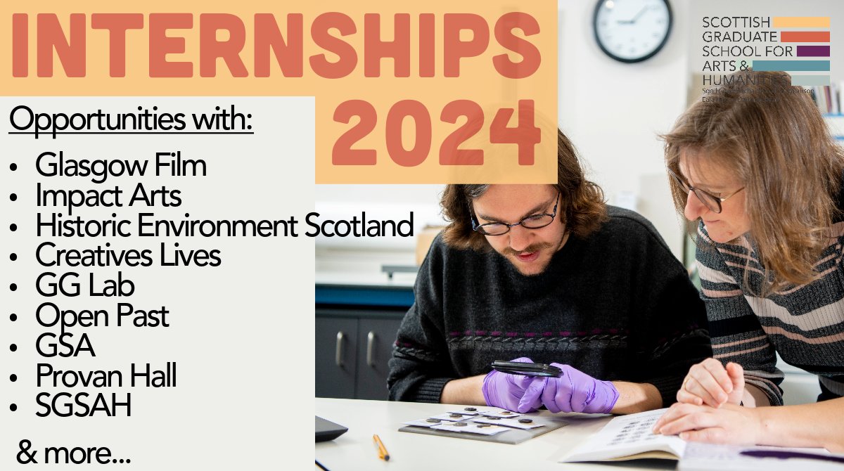 Attention PhD Researchers - The SGSAH 2024 Internship Programme is live! A wide range of flexible, paid, skill-enhancing, career-developing, CV-building, exciting opportunities are waiting for you... Full info: sgsah.ac.uk/e_t/i_ar/ Apply here: sgsah.smapply.io/prog/sgsah_int…
