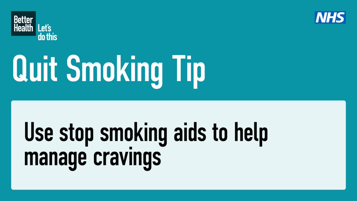 Smoking aids help you manage nicotine cravings and other tobacco withdrawal symptoms. From patches to information on how vaping can help you quit, find out about the different options on nhs.uk/better-health/…