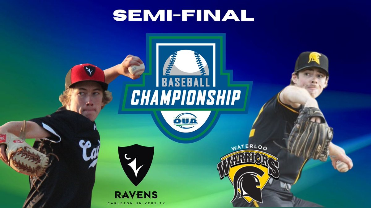 Neil Srivastava (@cdnbaseballguy) on Twitter photo Broadcast Schedule for Friday's <a href="/OUAsport/">Ontario University Athletics</a> Baseball Semi-Finals live from Bernie Arbour Stadium in Hamilton. Please spread the word.
<a href="/UofT_Baseball/">Varsity Blues Baseball</a> vs. <a href="/McMasterBasebal/">McMaster Baseball</a> 10 am
YT - youtube.com/live/TAkp9uFP0…
<a href="/CURavenBaseball/">Carleton Ravens Baseball</a> vs. <a href="/WlooBSB/">Waterloo Warriors Baseball</a> 2 pm
YT - youtube.com/live/_1BIQGOpK… Broadcast Schedule for Friday's <a href="/OUAsport/">Ontario University Athletics</a> Baseball Semi-Finals live from Bernie Arbour Stadium in Hamilton. Please spread the word.
<a href="/UofT_Baseball/">Varsity Blues Baseball</a> vs. <a href="/McMasterBasebal/">McMaster Baseball</a> 10 am
YT - youtube.com/live/TAkp9uFP0…
<a href="/CURavenBaseball/">Carleton Ravens Baseball</a> vs. <a href="/WlooBSB/">Waterloo Warriors Baseball</a> 2 pm
YT - youtube.com/live/_1BIQGOpK…