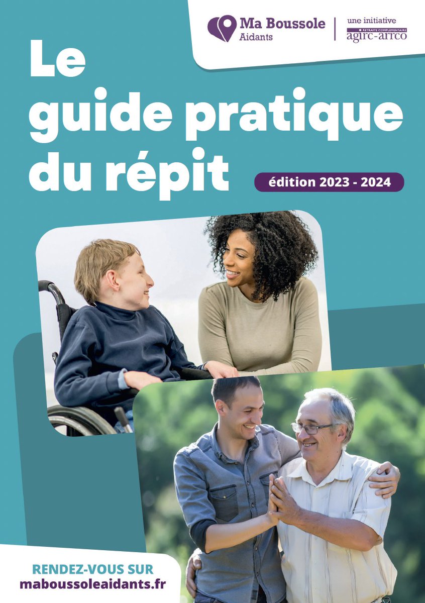 Ma Boussole Aidants présente son nouveau ' guide pratique du répit ' ! Qu’est-ce que le répit ? Quelles solutions existent ? Comment les mettre en place ? Quelles aides financières ? Découvrir le guide 👉 bit.ly/3FcpuEd #aidant #handicap #pertedautonomie #répit