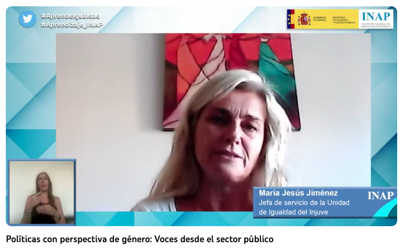FPVMus's tweet photo. María Jesús Jiménez comenta la actividad de la Unidad de Igualdad de @InjuveSpain
Entre otras cosas: seguimiento de las estrategias, planes y políticas públicas; acciones de sensibilización, formativas...
#DirectoINAP #AprendeIgualdad #Aprendizaje_INAP
🔴 https://t.co/9xh70hZhXC https://t.co/bhHQBTgeAQ