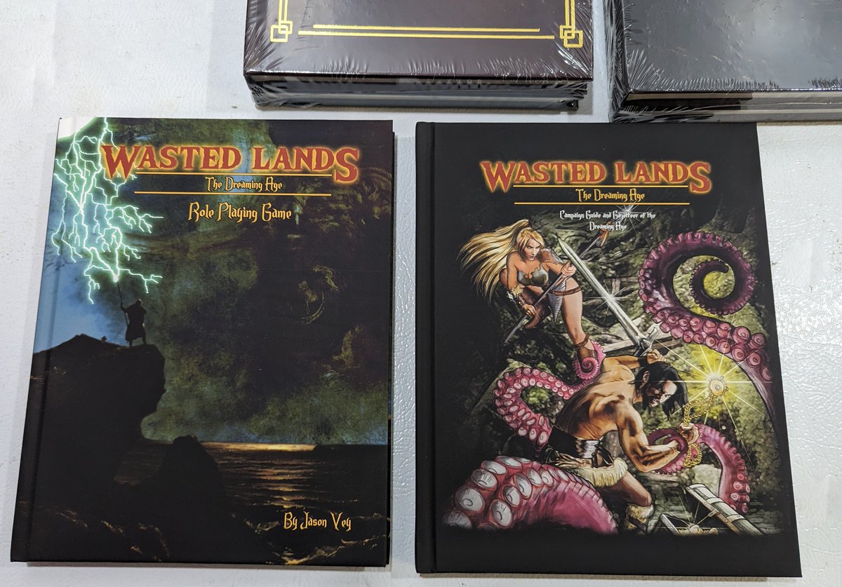 timsbrannan's tweet photo. **Mail Call: The Wasted Lands**
I got a pleasant surprise in my mailbox this weekend. Jason Vey's Wasted Lands is shipping out sooner than expected to Kickstarter backers!
Everyone needs to try this game.
#ttrpg @ElfLairJasonTLG #beagod
https://t.co/wPVoJVB61M https://t.co/AppduE5xzK