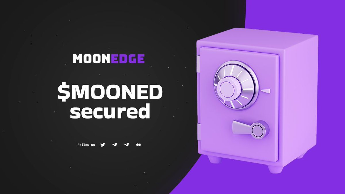 moon3dge's tweet photo. 🔒 Concerned about staking?
🛡️ Our platform is rigorously audited to keep your $MOONED secure.
🔖 #StakingSecurity #MoonEdge https://t.co/nZH0wDoxVJ