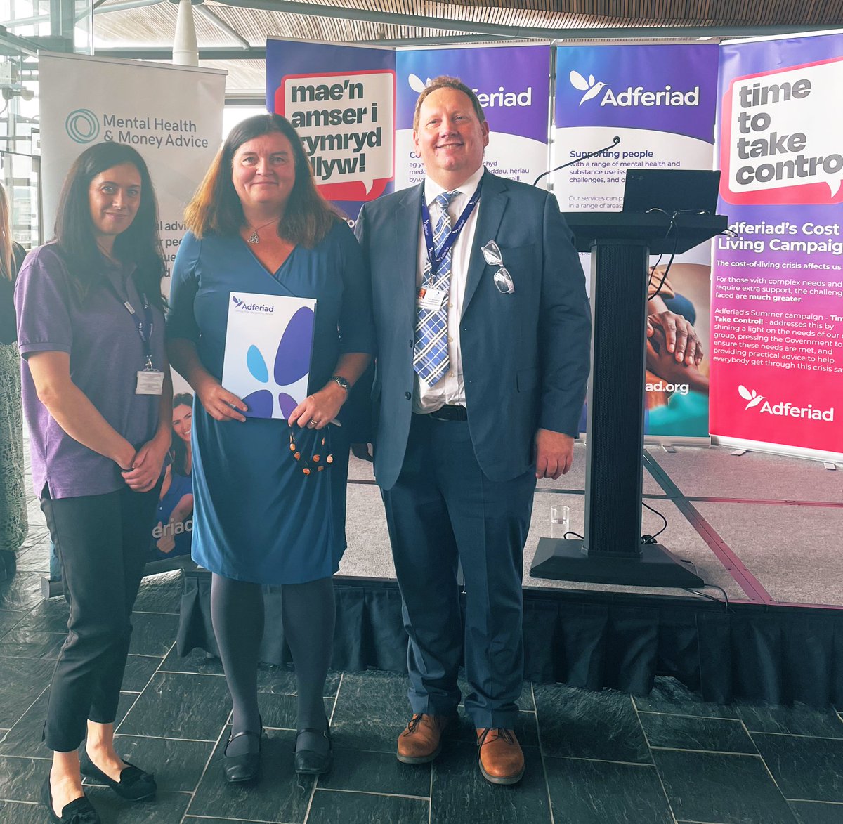 Sioned_W's tweet photo. Glad to attend @Adferiad_ ‘s #TimeToTakeControl event at the Senedd on #WorldMentalHealthDay.
I fully support their calls for better practical support to deal with the #CostOfLivingCrisis for those who are already suffering distress due to mental health problems and addiction. https://t.co/K0CLkH5Anq