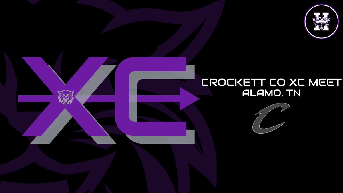 XC: Haywood at the Crockett Co. XC Meet today at 4:00pm. #haywoodtomcats