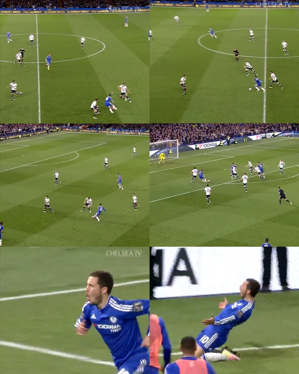 oficialsincerao's tweet photo. O Hazard é de um nível de jogador que tem uma qualidade específica de decisão que existem poucos na história...

Que é pegar a bola sozinho, independente do seu time estar bem na partida ou não, e decidir o jogo sozinho.

Ele fez isso no Chelsea incansavelmente. Quando ele encostava pra receber a bola, era só rolar de lado e deixar com ele. Eu vi fazer isso contra o Liverpool, Arsenal, Tottenham, City, United, West Ham e contra uma cacetada de times.

Não precisava do restante do time, ele sozinho pegava a bola e fazia o que queria. Era surreal mesmo. Poucos jogadores na história conseguem ser assim. Poucos.