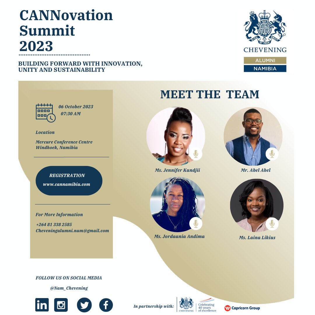 Nam_Chevening's tweet photo. The #CANNovationSummit2023 was a huge success! Kudos to the Organising Team for planning a fantastic event focused on "Building Forward with Innovation, Unity and Sustainability." 

Details on the Team: https://t.co/jf1zd5m61E  #CANNovationSummit2023 #CheveningAlumni . https://t.co/6OF27nQQro