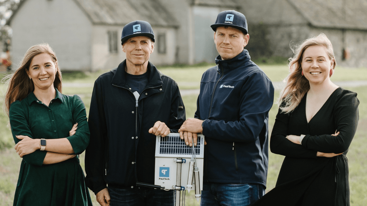 BalticVC's tweet photo. Estonian #agritech Paul-Tech raised €1,4M from lead investor Estonian VC @superangel10x, Estonian venture capital firms SmartCap, @badger_capital, @EstBAN_org, Estonian company engaged in the sale and maintenance of agricultural machinery Tatoli, Latvian investment firm @overkillvc, and some #Swedish angel investors.

Founded in 2019 by Mikk Plakk, Tiit Plakk, Eve Plakk, and Anu Einberg, Paul-Tech develops a #soil station that lets farmers and land managers monitor plant growth conditions and in-soil processes in real-time. 

The station describes data about air and soil conditions 24/7 on different fields, and the samples are taken every two hours. Based on this data, the software creates a timeline, which helps describe soil processes in a trend-based manner. As a result, the farmer can see whether these processes limit plant growth, where they come from, and which direction they are moving.

The station also measures soil moisture and nutrient levels. All this information allows farmers to define when is the best time to start sowing the fields or when it is better to do only essential tasks to plants, without causing extra stress for them. In addition, farmers can implement practices, gentler to the soil and the environment, for instance, avoiding the overuse of fertilizers, and preventing nutrient-starved land.

The startup will use the investment to expand into the UK market and advance its product line. To date, Paul-tech has over 100 customers from Estonia, #Finland, Sweden, and the UK.                                                                                          

Founded in 2018 in #Tallinn by @veljo and @rainrannu, Superangel focuses on pre-seed and seed investment in the Baltics and Nordics. The General Partners are @oolomarko and @msilventola. The fund invests in deep tech and AI, mobility and logistics, fintech, and SaaS. A typical ticket size is between €300K and €800K. Superangel backed Bolt, Veriff, Pipedrive, Starship Technologies and Nordigen. This year, Superangel invested in two Nordic technology companies: Danish autonomous mobile robots for the retail industry Coalescent Mobile Robotics, and Finnish AR startup Doublepoint, Estonian insurtech https://t.co/v6tQCUZLK3.

#Estonia #startup #startups #tech #technology #technologies #TechnologyNews #TechNews #Deal