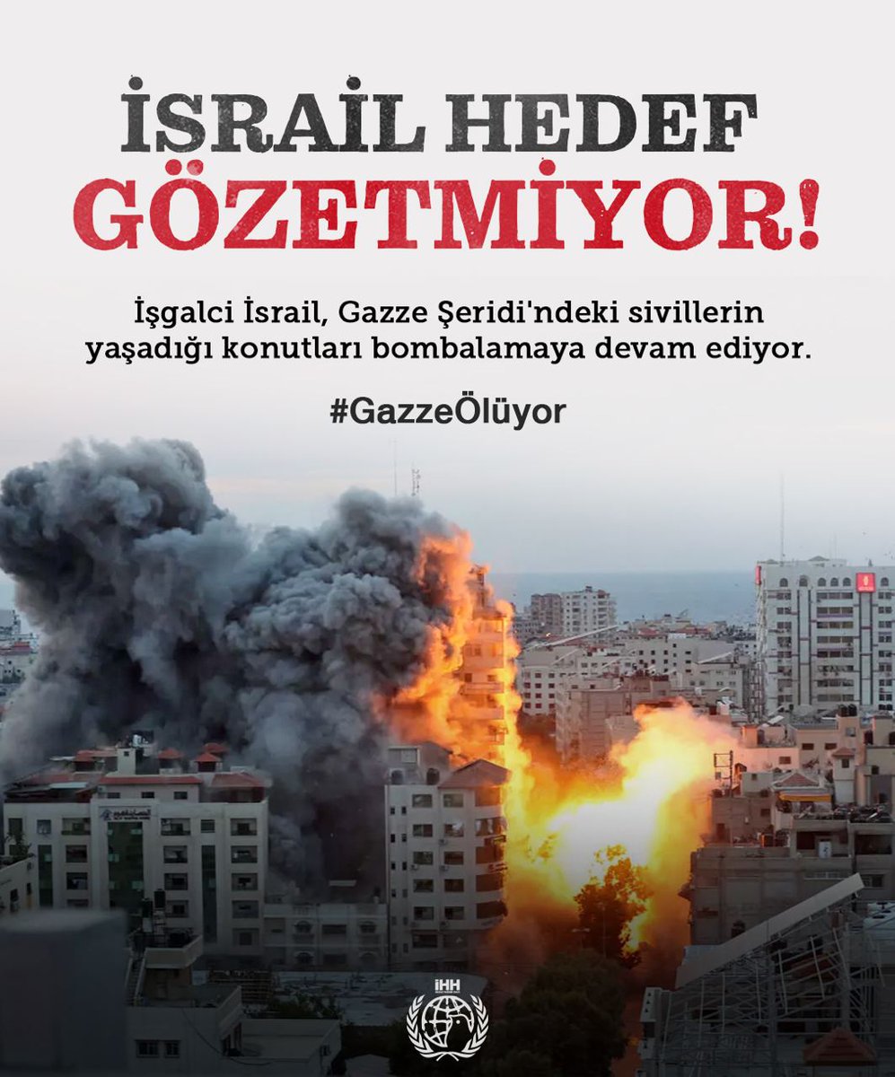 ihhgenc's tweet photo. İsrail Hedef Gözetmiyor!

İşgalci İsrail, Gazze Şeridi'ndeki sivillerin yaşadığı konutları bombalamaya devam ediyor.

#GazzeÖl��yor https://t.co/CxHmoJBIpM