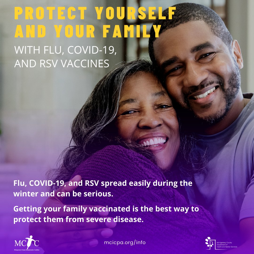 Vaxyourfam's tweet image. As summer comes to an end and fall begins, respiratory virus season is again upon us.

Vaccination helps to reduce severe illness and the risk of hospitalization. Protect yourself and your family with Flu, COVID-19, and RSV vaccines.
@mcicpa 

#RespiratoryVirusSeason #VaxMontco