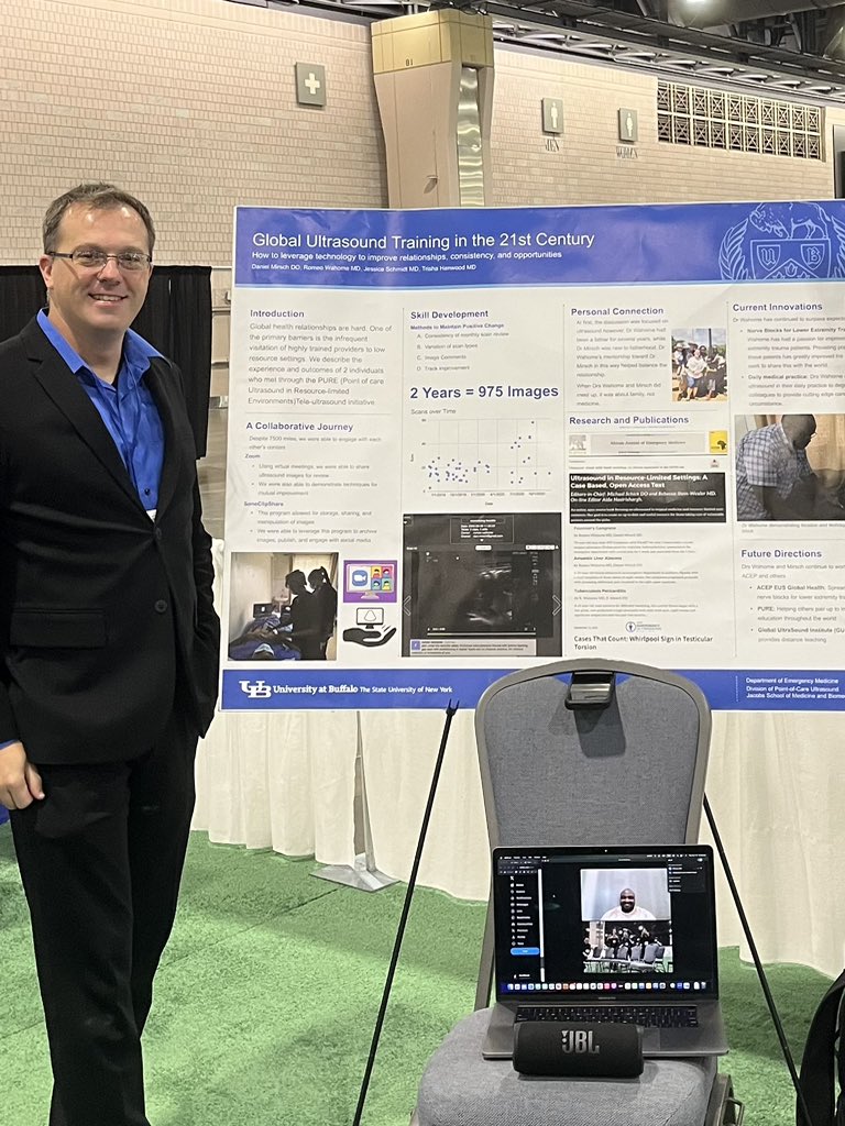 jschmidt_md's tweet image. No visa? No problem. Dr Dan Mirsch and Dr Romeo Wahome share their experiences in mentorship with a combo in-person/zoom format at the Global Village @DanMirsch @romeo_wahome @ACEP_IEM #ACEP23