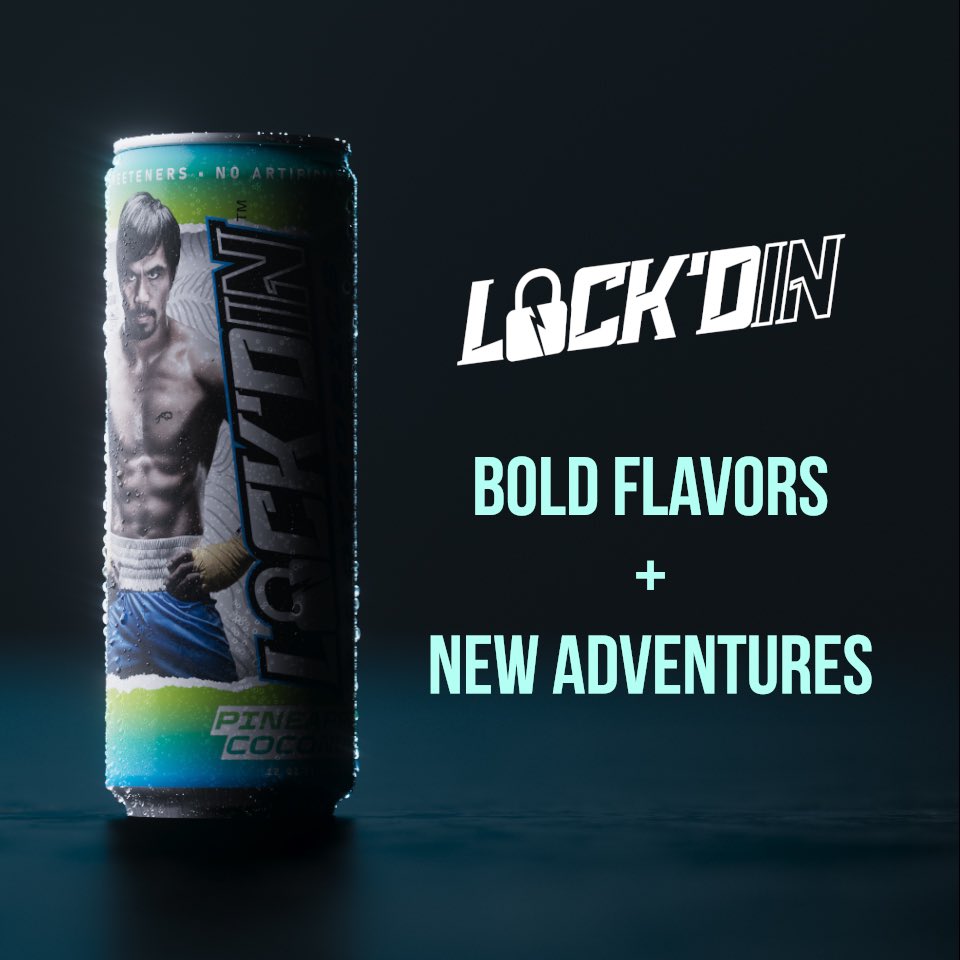 MannyPacquiao's tweet image. Bold Flavors + New Adventures. 

Big things coming!! 🚀

lockdin.com/manny

#lockdin #nootropic #mentalclarity
#energydrink #brainpower #peakperformance
#LOCKDINPartnership