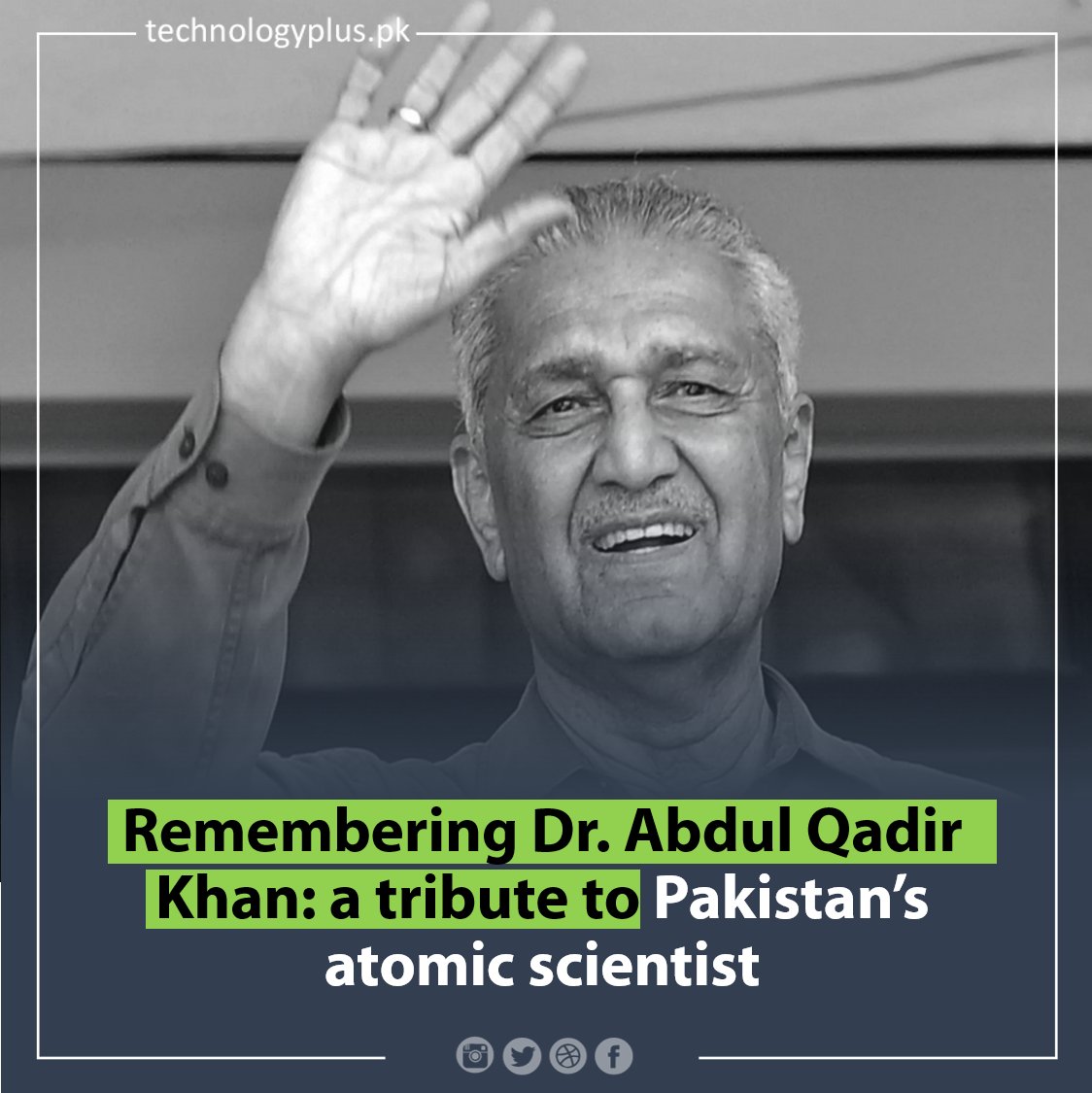 Remembering Dr. Abdul Qadir Khan: a tribute to Pakistan’s atomic scientist
Read more 🌐 technologyplus.pk/2023/10/10/rem…
Follow on FB 🌐 : lnkd.in/dJGi3axk
#DrAbdulQadir #PakistaniScientist #PakistanAtomic
#pakistanjobs #jobs #pakistan #jobsearch #jobsinpakistan #jobsinlahore