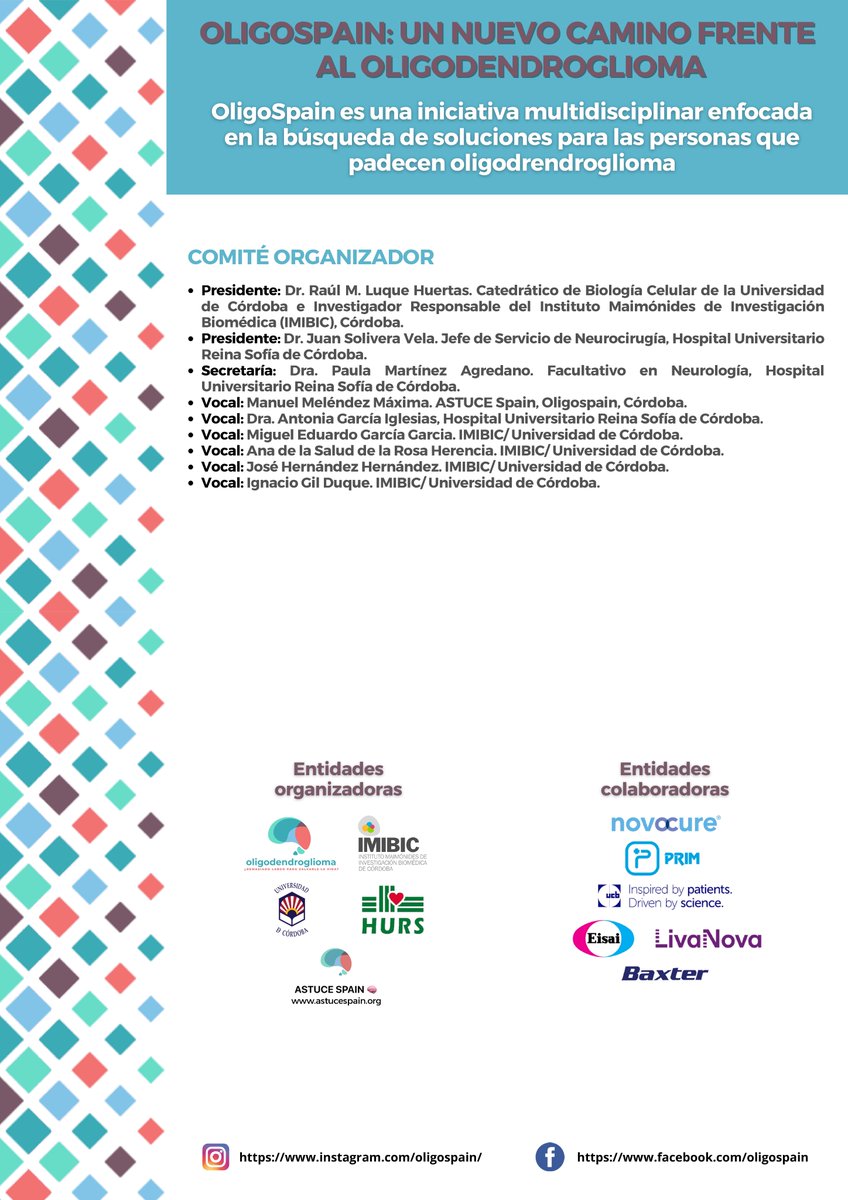 ¡Únete a nosotros en las II Jornadas sobre Oligodendrogliomas! 🧠🔬 Un evento crucial para dar voz a pacientes y profesionales que luchan contra este raro tumor cerebral. Juntos, podemos impulsar la investigación y el tratamiento. ¡Hagamos la diferencia! 💪 #Oligodendroglioma