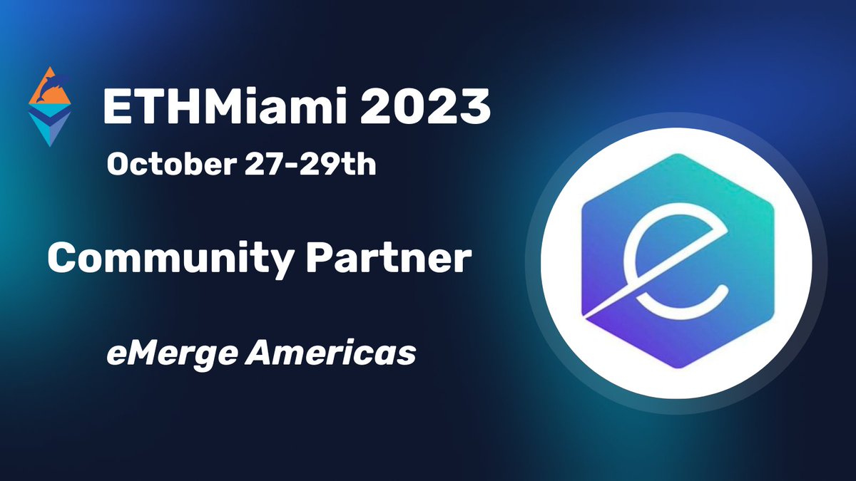 EthMiami's tweet image. 🌎 It's an absolute pleasure to have @eMergeAmericas as our community partner for @ETHMiami! 

Checkout their upcoming event on April 18+19, 2024. Together, we're shaping a better tomorrow!  #eMergeAmericasSupportsETHMiami #BlockchainCommunity #PartnersInProgress @melmedina305