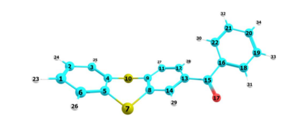 Bull_KarU_Chem's tweet photo. Structure and Spectral Properties of Thianthrene and Its Benzoyl-Containing Derivatives
https://t.co/65bGslE2Yz
#thianthrene, #benzoylthianthrene, #DFTcalculations; B3LYP/6-31 G(d, p), #IRspectra; #Xrayanalysis, #Hirshfeldsurfaceanalysis https://t.co/E6UawS5czR