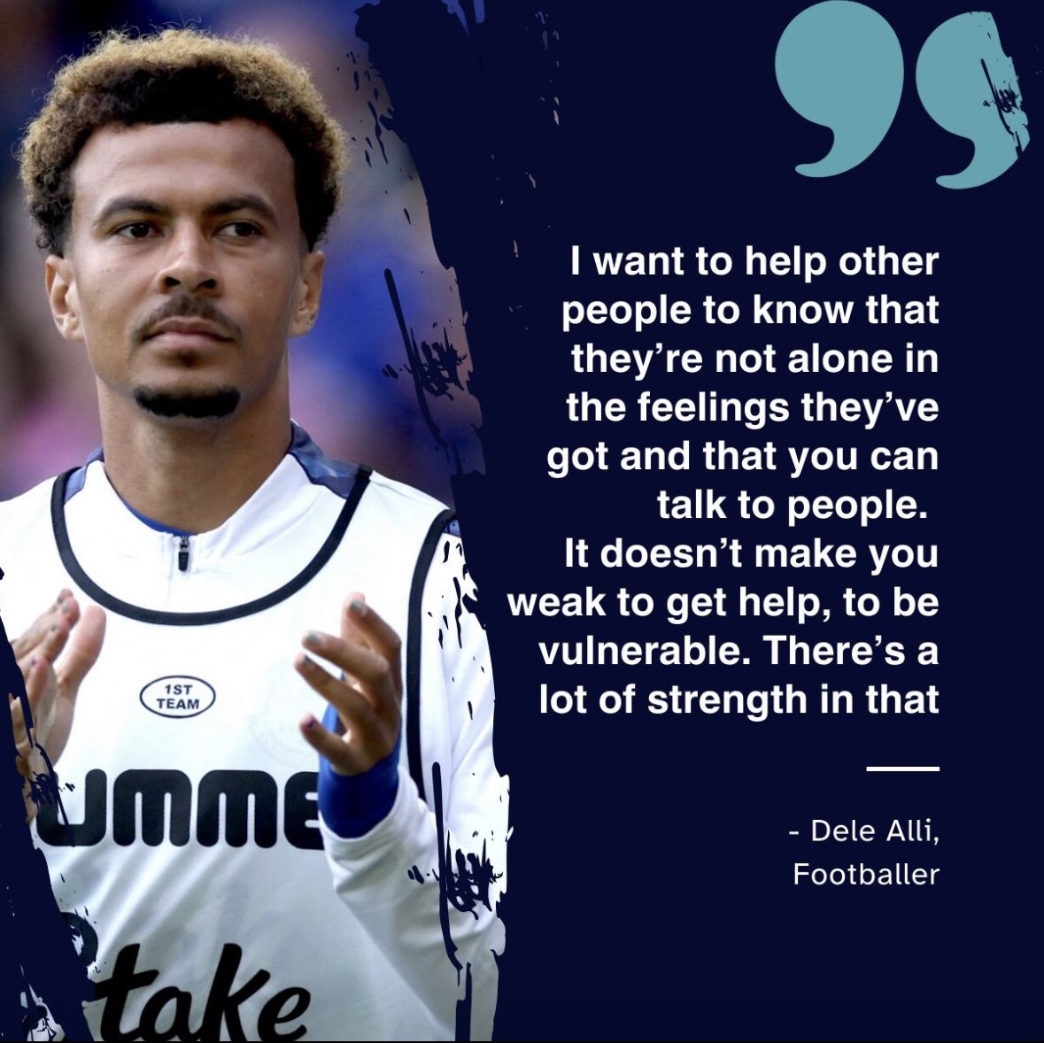 #WorldMentalHealthDay2023 Rights & access to mental health is a universal human right. Thanks to athletes like Dele Alli @dele_official speaking about seeking help is a strength. >90% of athletes w. mental health struggles suffer in silence. Time to change #redefinehealth