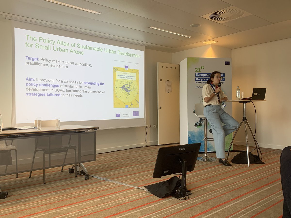 So nice to be back at #EURegionsWeek ‼️

The <a href="/EU_ScienceHub/">EU_ScienceHub</a> territorial development team in full swing today discussing on ➡️ small #urban areas ➡️ urban #inequalities ➡️ #innovation strategies and #EU enlargement and neighbourhood countries