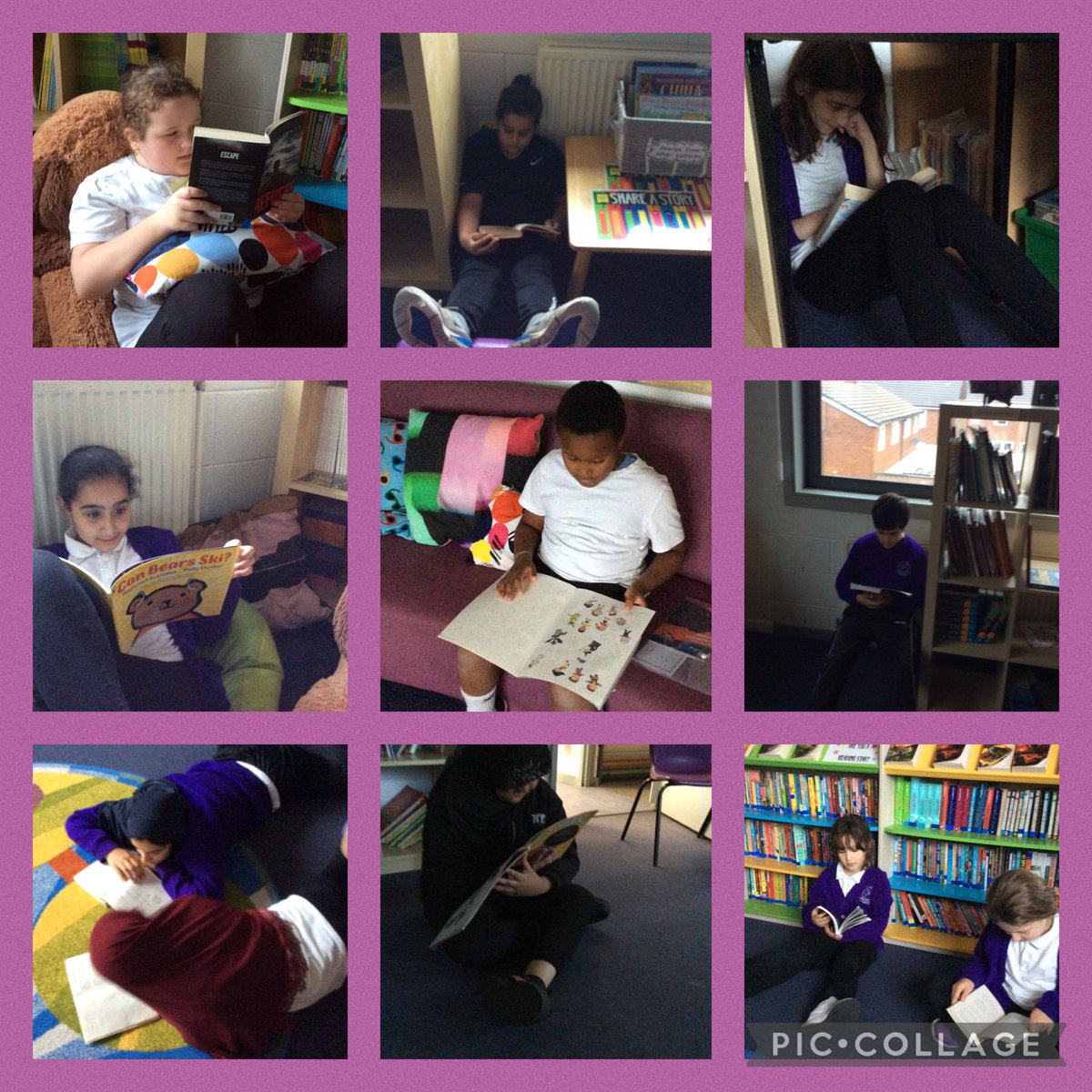 It’s Tuesday book club and you can hear a pin drop in the library - everyone is so engrossed in their books 📚💜 #readingforpleasure #bookclub <a href="/HolyFamilyL8_RD/">Reading At Holy Family</a>