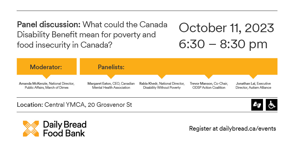 Don't miss out on your chance to register for tomorrow's #paneldiscussion dedicated to the impact of the #Canada #Disability Benefit. Join us for an evening of socializing & discussing the learnings from the panel over light refreshments. Learn more ➡️ bit.ly/3rwOlzp
