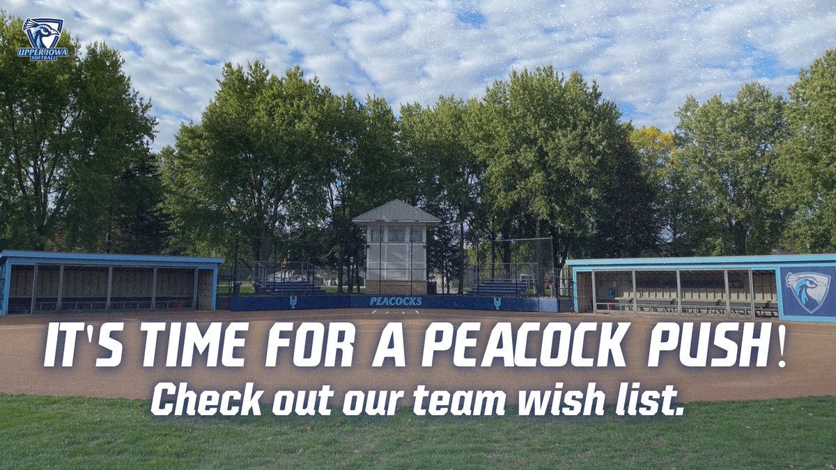 UIU_Softball's tweet photo. 🚨🦚🚨🦚
We are running a 𝗣𝗲𝗮𝗰𝗼𝗰𝗸 𝗣𝘂𝘀𝗵 for some of our softball needs &amp; it's just in time for PRIME DAY!!

CHECK. IT. OUT⬇️

🔗https://t.co/T0B2c0BrPE https://t.co/NLIPOF0fNa