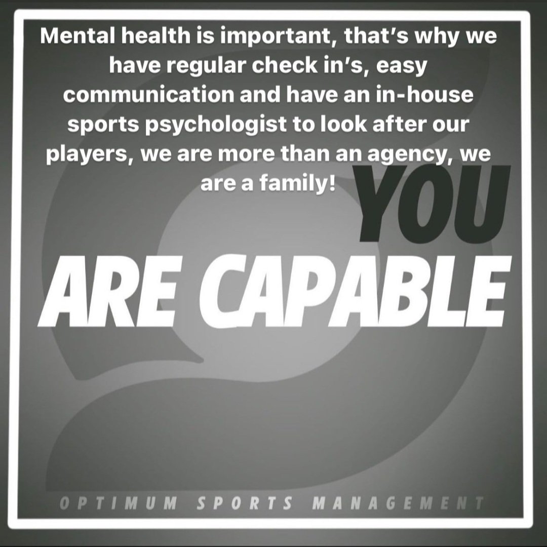 OptimumSportMan's tweet photo. #PlayerCare #Proud #WorldMentalHealthDay https://t.co/7gTzLHMDhG