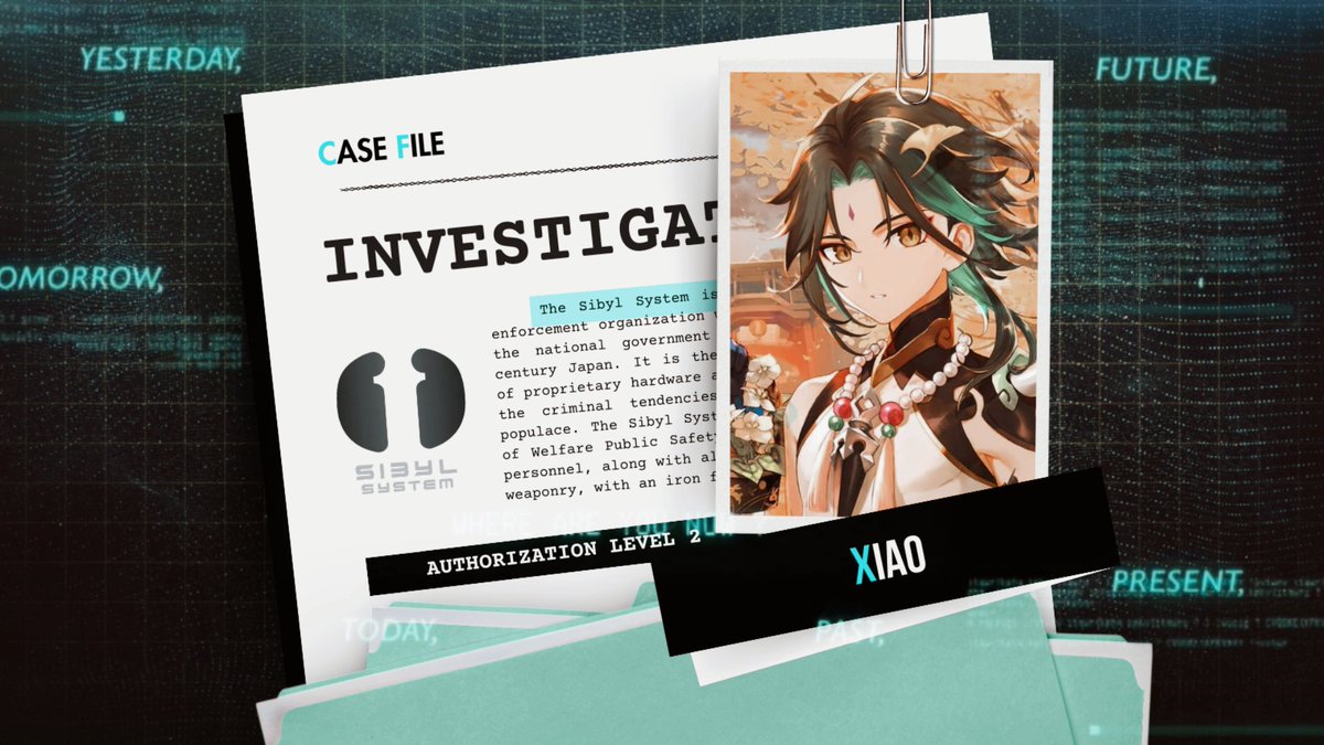 breezingzea's tweet photo. The Sibyl System is not as perfect as we thought. With the recent truth of our absolute judgement, I, Xiao have decided to bring justice with my own hands and restore the balance of society one more time. https://t.co/qfE8jGmHn1