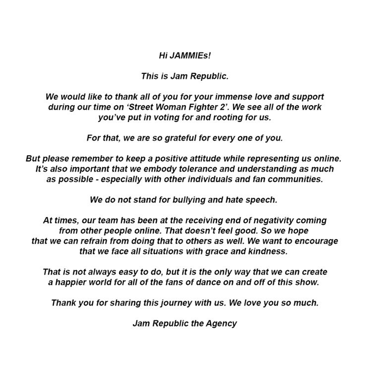 @SWF2_tweets Just gonna help Jam Republic the Agency and share this just in case…