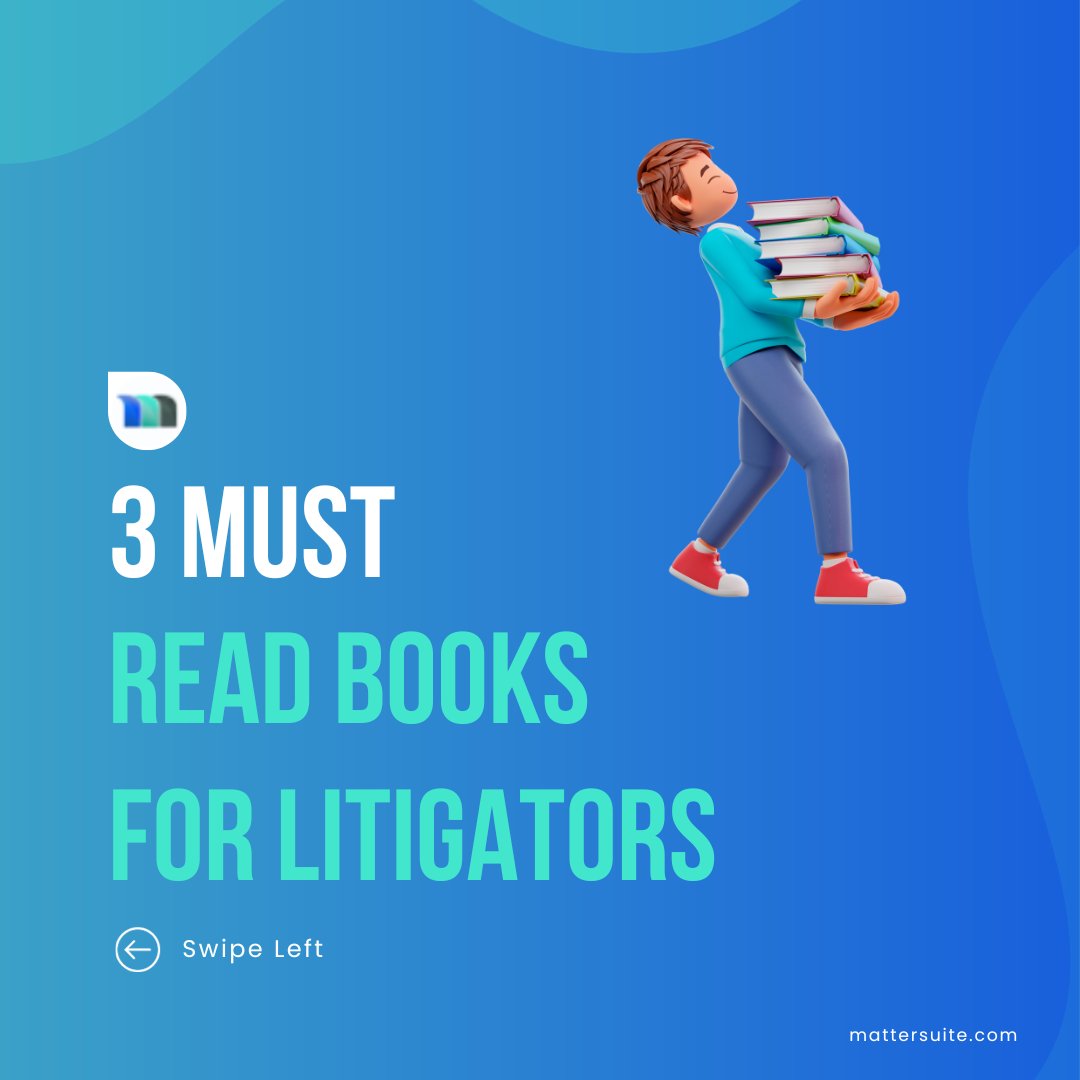 MatterSuite's tweet image. Level Up Your Litigation Skills With These Must Read #LitigationBooks  📖⚖️

Visit: mattersuite.com/litigation-man…

#MatterSuite #LegalWorkflow #Litigationmanagement #mattermanagement #casemanagement #legalmattermanagement #legalpracticemanagement #practicemanagement