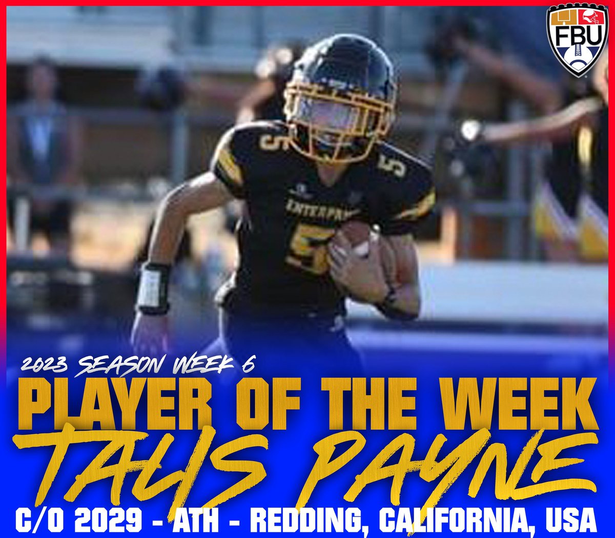 Football University (@fbucamp) on Twitter photo WEEK 7... WHO WILL BE… FBU Player of the Week 👀
Last week <a href="/TalisPayne/">Talis Payne</a> was named Week 6 player of the week!
Did you BALL out last Friday?
DROP YOUR STATS & GAME HIGHLIGHTS from LAST WEEK and enter the running for #FBUPOW 📷 👇👇
Winner receives FREE scholarship to attend WEEK 7... WHO WILL BE… FBU Player of the Week 👀
Last week <a href="/TalisPayne/">Talis Payne</a> was named Week 6 player of the week!
Did you BALL out last Friday?
DROP YOUR STATS & GAME HIGHLIGHTS from LAST WEEK and enter the running for #FBUPOW 📷 👇👇
Winner receives FREE scholarship to attend