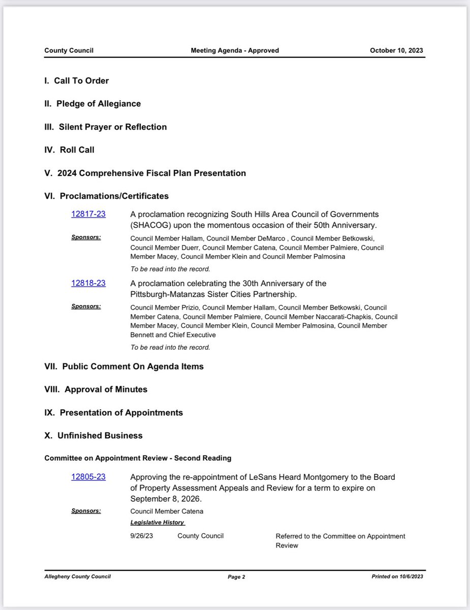 CountyDuerr's tweet photo. Is meeting day! Attached below is tonight’s meeting agenda. Looking forward to hearing the County Executive’s final fiscal plan presentation tonight. 

https://t.co/mXFJvTRz6p https://t.co/JoexaEbHWY
