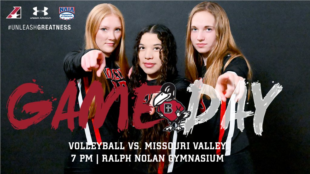 RavenGameDay's tweet photo. .@RavensVB hosts Missouri Valley tonight at 7 p.m. in #HeartVB play inside the Ralph Nolan Gymnasium. Live links available at https://t.co/iMfknrH3ll #UnleashGreatness https://t.co/7gwKvb9brk