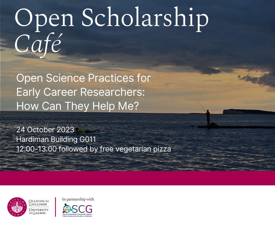 Are you an Early Career Researcher? Are you interested in engaging with #OpenScience practices? Myself and @HardySchwamm will be discussing the value of Open Science for ECRs, why it's important, and how it can help you. Free pizza thereafter!

Register: universityofgalway.libcal.com/calendar/works…