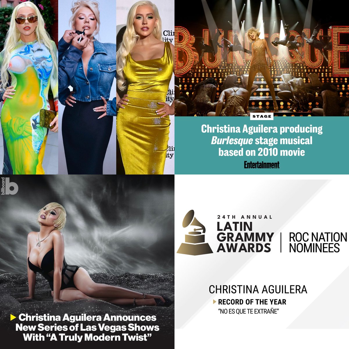 XtinaLoverr's tweet image. Christina Aguilera in the past 2 months. 

I don’t think we are ready for this comeback!