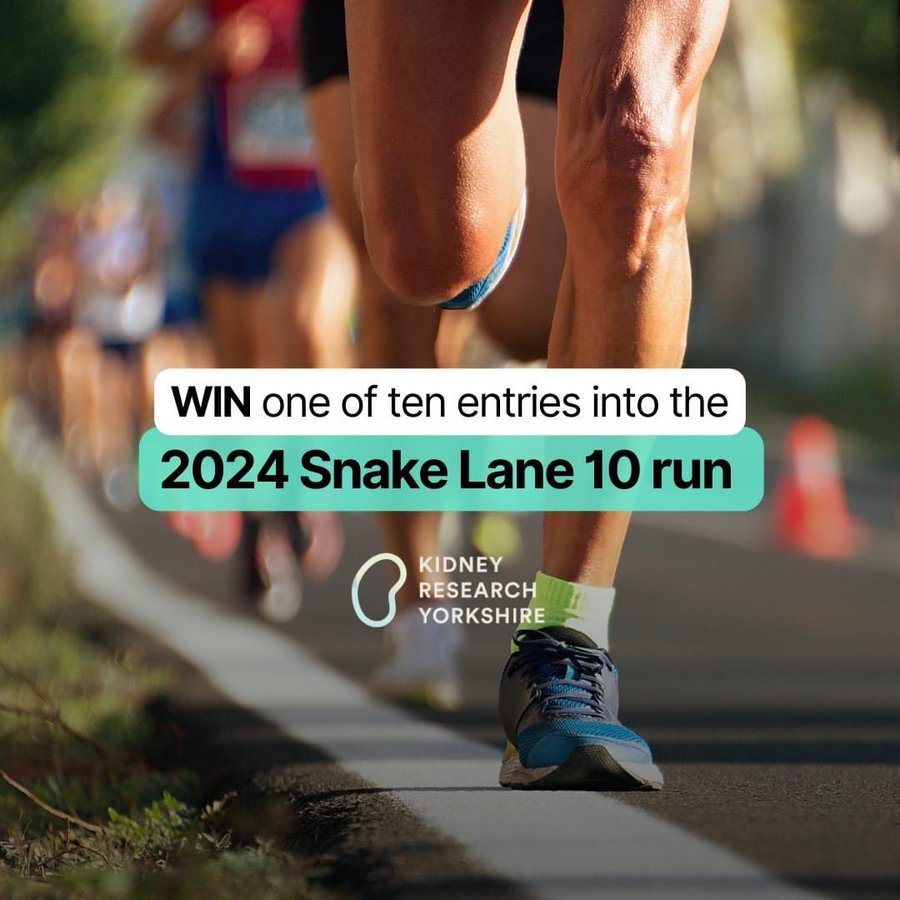 KidneyResearchYorks (@kidneyyorkshire) on Twitter photo Don't miss your opportunity to secure your spot in <a href="/Pock_Runners/">Pocklington Runners</a> Snake Lane 10 on Sun Feb 18 2024 before entries open: Enter our draw for just £5, and you can participate as many times as you like! crowdfunder.co.uk/p/snake-lane-1…
#SnakeLane10 #KidneyResearchYorkshire Don't miss your opportunity to secure your spot in <a href="/Pock_Runners/">Pocklington Runners</a> Snake Lane 10 on Sun Feb 18 2024 before entries open: Enter our draw for just £5, and you can participate as many times as you like! crowdfunder.co.uk/p/snake-lane-1…
#SnakeLane10 #KidneyResearchYorkshire