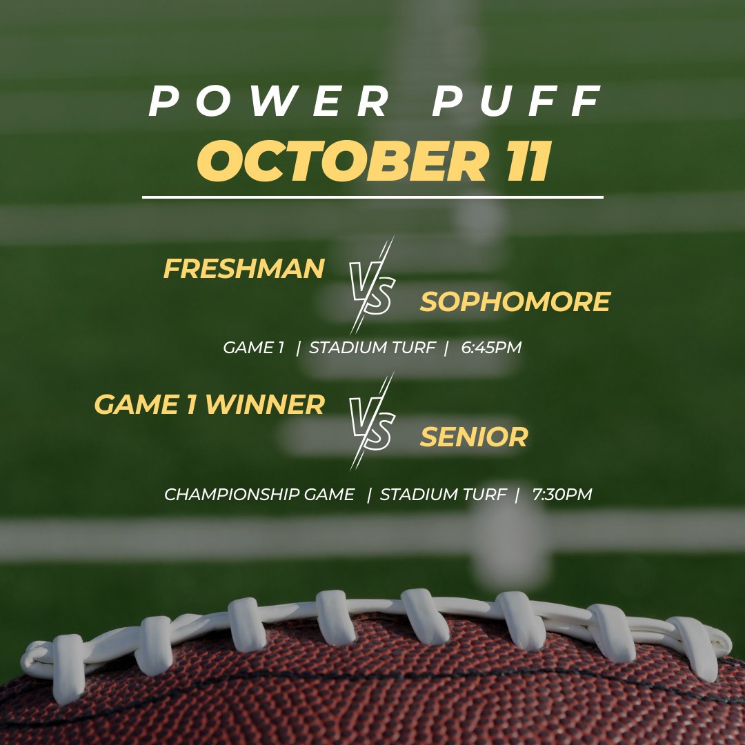 🏈Pop out to the Power Puff games tomorrow!
Be sure to rep your class colors!
🟣9th ⚪️10th ⚫️12th
<a href="/LBathletic/">LB Bruins Athletics</a> <a href="/FCPSLBSS/">Lake Braddock SS</a> <a href="/bruin_boosters/">Bruin Boosters - Lake Braddock</a>