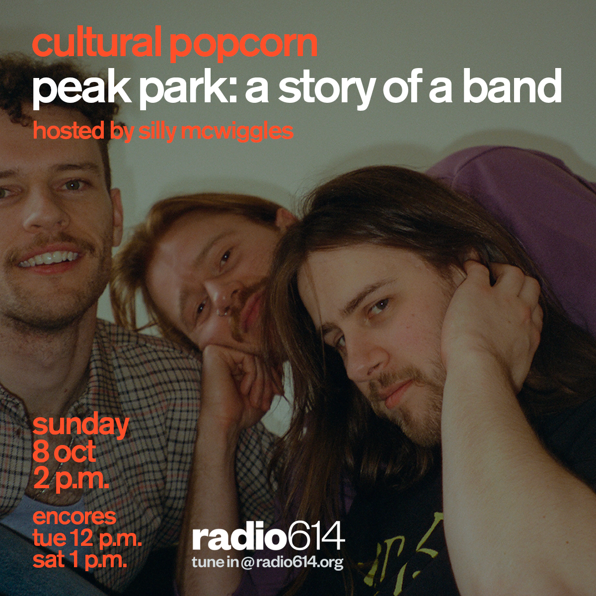 Catch our Tuesday encore of @SillyMcWiggles hosting a Cultural Popcorn special feature 'Peak Park: A Story of a Band'  12-2pm EST (5-7pm UK)
@radio614▶️ radio614.org