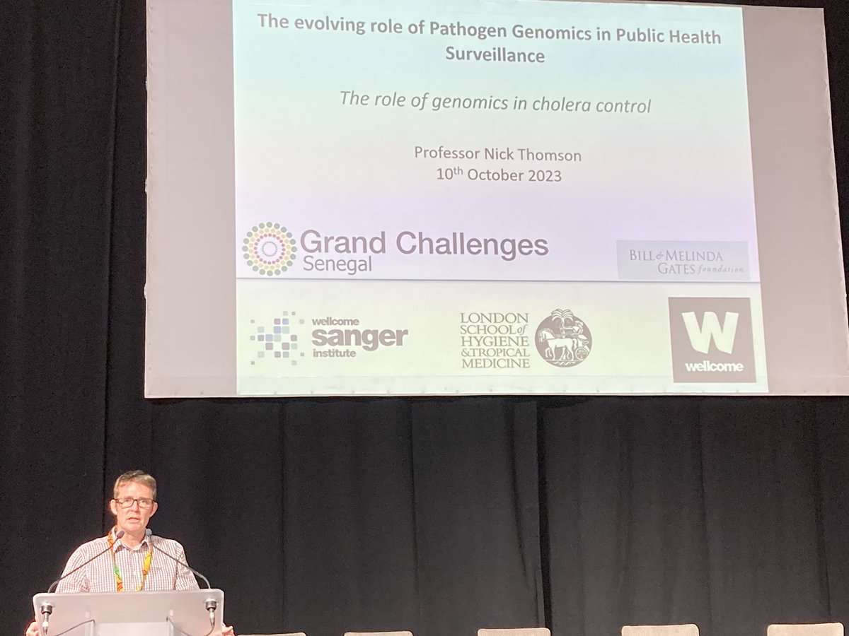 Dr Josie Golding (@beakerh) on Twitter photo Nick Thomson from <a href="/sangerinstitute/">Wellcome Sanger Institute</a> discussing the role of genomics for cholera control. Nick Thomson from <a href="/sangerinstitute/">Wellcome Sanger Institute</a> discussing the role of genomics for cholera control.