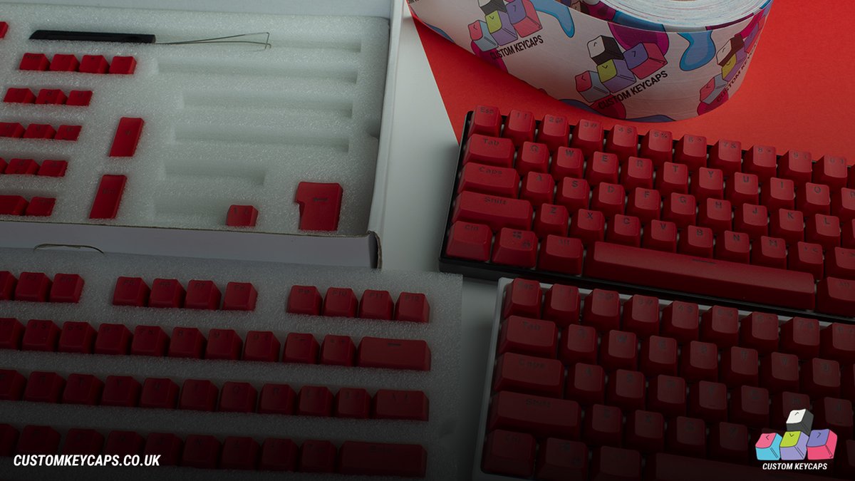 customkeycaps's tweet photo. Red PBT Keycaps :D
#keycaps #customkeycaps #setup #CK #pc #gaming https://t.co/Y2K1Pbiz1l