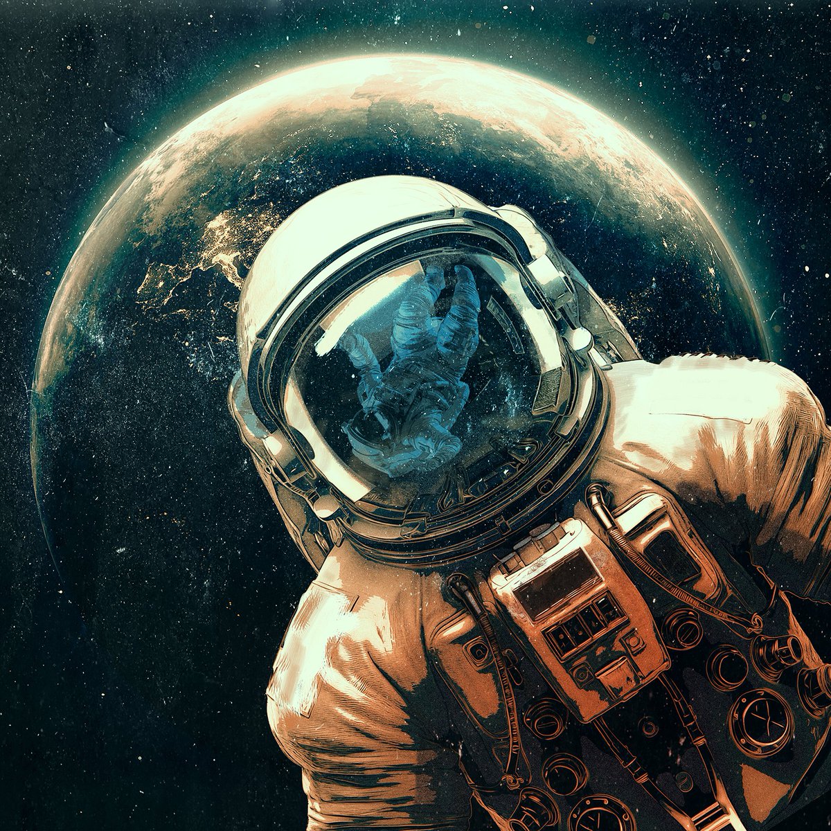 PosterPosse's tweet photo. To celebrate  the awe inspiring mysteries of space, here are some images by Poster  Posse artists: @camartinart @samuelho  #AndrewSwainson and  @melbs #posterposse X #spaceweek https://t.co/Edu1HbBKUW