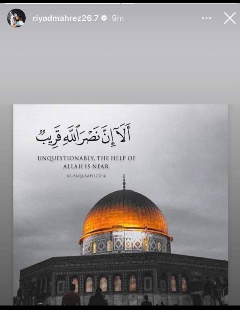derradjihafid's tweet photo. ستوري رياض محرز على انستغرام وتغريد إسلام سليماني في تويتر ، دعما لشعبنا العظيم .. https://t.co/dpezn2DrRk