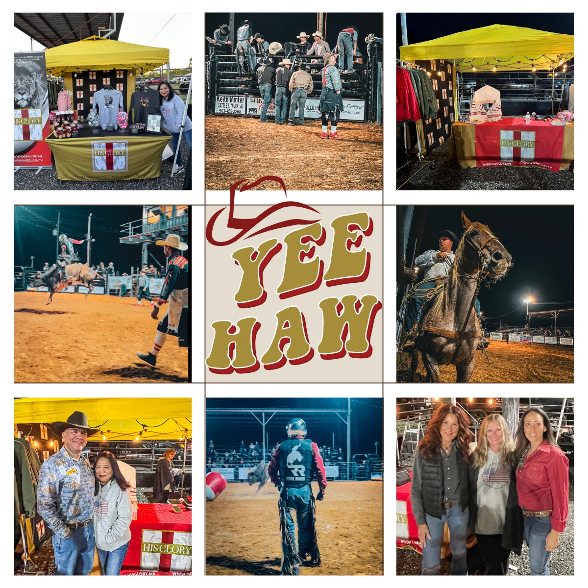 HISGLORYME's tweet photo. When in Texas, do as the Texans do... RODEO!
Blessed to be a sponsor of Pittsburg Rodeo Association 🐎🤠
https://t.co/QD7NkNDaH6
https://t.co/eXuImgNvKQ
#rodeo #Texas #bronco #western #wildwest #countrynight #Texasfun #PittsburgRodeoAssociation #cowboy #howdy #yeehaw #bullriding https://t.co/RdnKBkEdDT