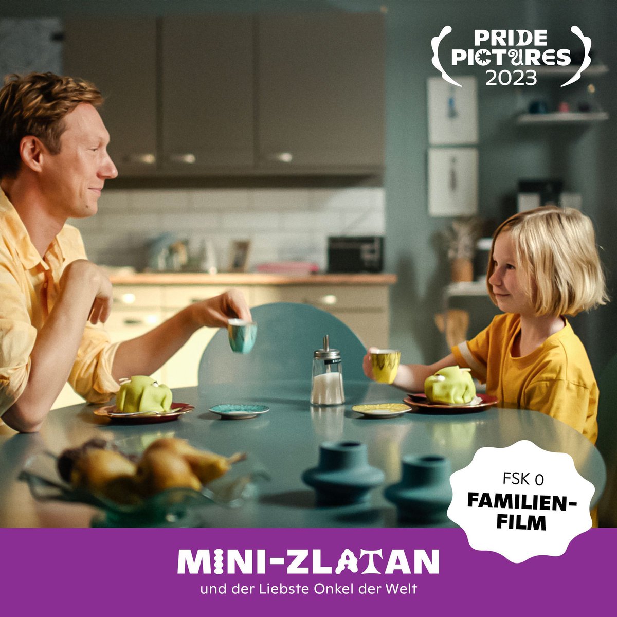 SO|29.10.|15 Uhr in der Kinemathek: MINI-ZLATAN UND DER LIEBSTE ONKEL DER WELT – Ella sieht ihre Beziehung zu ihrem Lieblingsonkel Tommy gefährdet. Basierend auf Pija Lindenbaums Kinderbuch, kombiniert der skandinavische Film die Themen Freundschaft und Akzeptanz gekonnt mit Witz